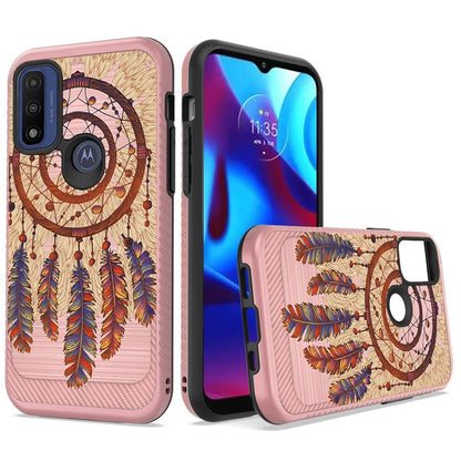 For Motorola Moto G Power 2022 Cute Design Printed Pattern Fashion Brushed Texture Shockproof Dual Layer Hybrid Slim Rubber  Phone Case Cover